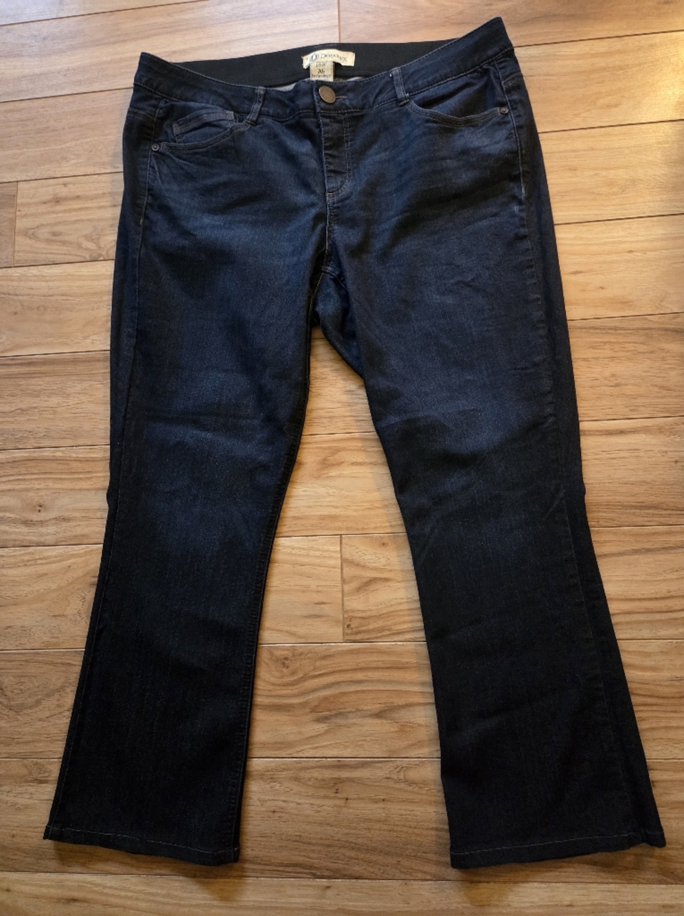 Democracy Ab Technology Bootcut Jeans Size 16 Stretch Dark Wash